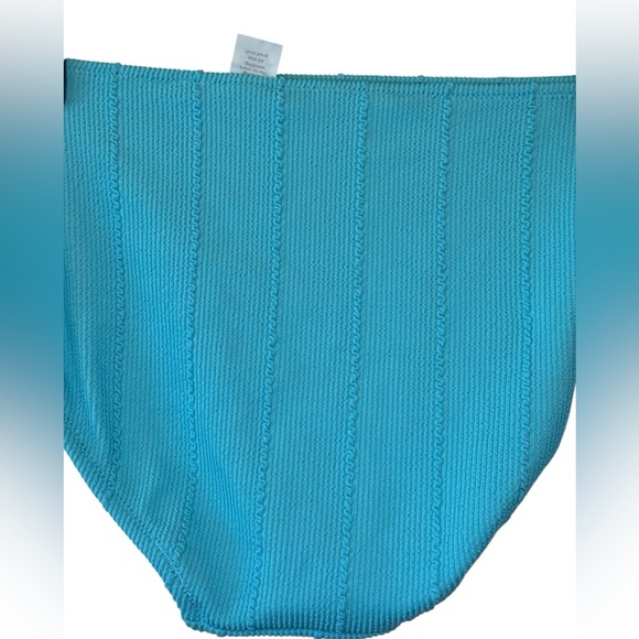 Aerie Blue High-Cut Ribbed Bikini Bottom - Picture 5 of 10